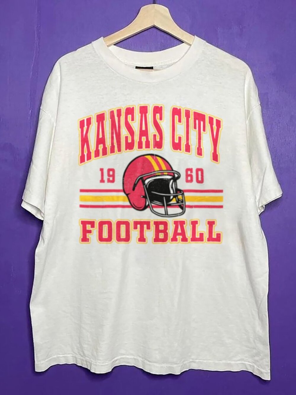 Vintage Kansas City Chiefs Football Style Shirt, Retro NFL Men Women Shirt Tee